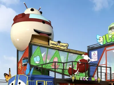 Cartoon Container Playground 3D model