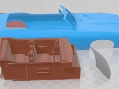 Pontiac GTO 1969 Convertible Printable Car 3D print model