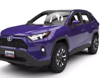 TOYOTA R4V4 HYBRID 2024  Low-poly 3D model