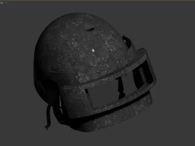 3D model of a helmet with a visor 3D model