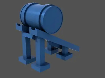 Littorio Class depth charges aft - Commercial lic - 1-200 scale 3D print model
