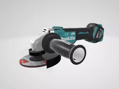 Makita DGA519Z Cordless Angle Grinder Low-poly 3D model