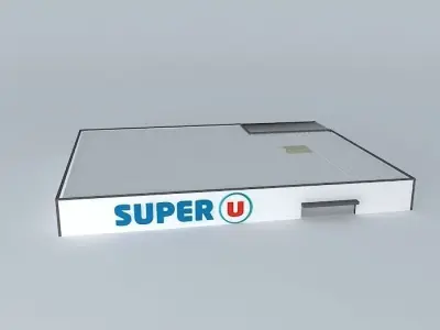 Super U super market Free 3D model