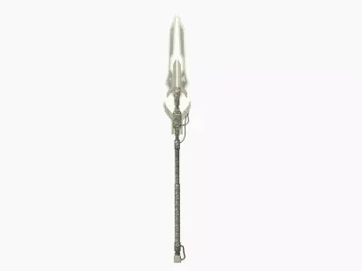 SciFi War Spear A10 Digital Camo - Character Design Fashion Low-poly 3D model