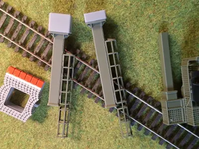 Deutsche Bahn Single Signal Bridge Mod2 1-87 FDM color 3D print model