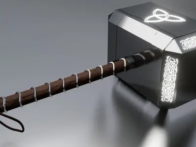 Thors Hammer Mjolnir 3D model