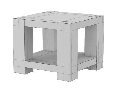 Telluride End Table 3D model