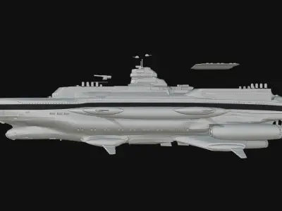 Eva Hammer ship- Wolfenstein 3D print model