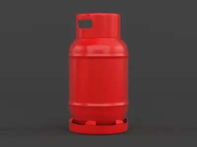 Gas Cylinder 3D model 2