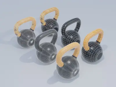 Kettle Bell Low-poly 3D model