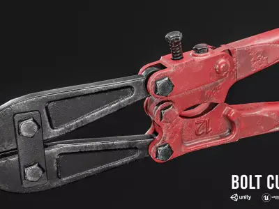 Bolt Cutter Low-poly 3D model