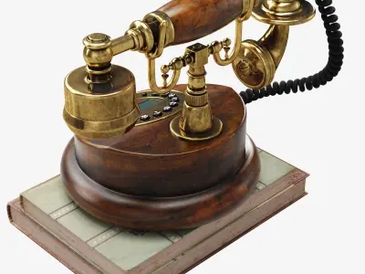 Retro Phone 3D model