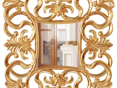 Mirror Italian Baroque 3D model