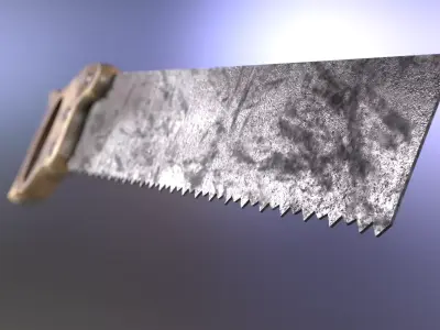 Saw low-poly Free low-poly 3D model