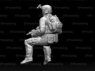US ranger soldier 3D print model get