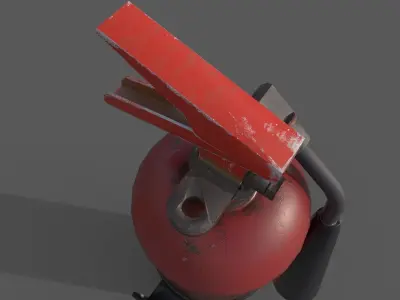 Fire Extinguisher Free low-poly 3D model purchase