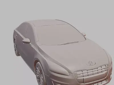 Peugeot 508 Modern Sedan Car 3D Printable 3D print model