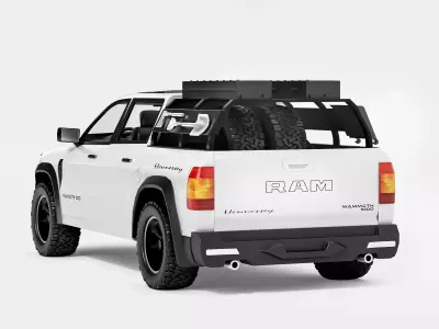 Realistic Offroad Pickup Truck Model 3D model