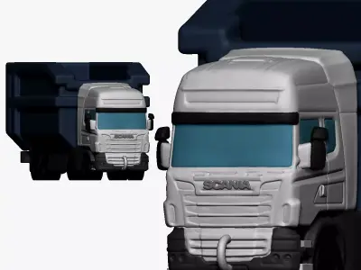 001121 toy truck 3d print ready 3D print model