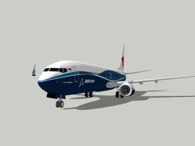 boeing 737-900 Lion Air Low-poly 3D model
