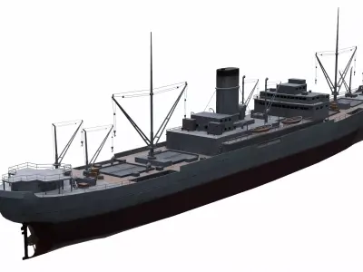 Ship 05 Low-poly 3D model