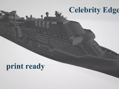 Celebrity Edge cruise ship 3D print model 3D print model