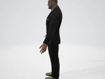 DoorMAN man in suit 3D model