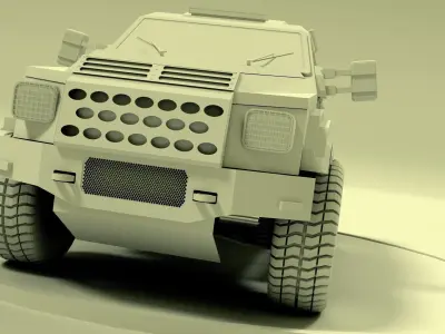gurkha armoured vehicle 3D model