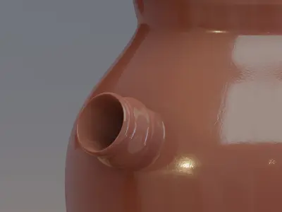 Arabic table oil jar 3D model