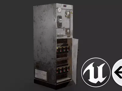 Electric Panelboard Low-poly 3D model