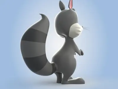 Racoon 3D model