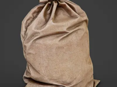 Bag from a Sacking PBR Game-Ready Low-poly 3D model
