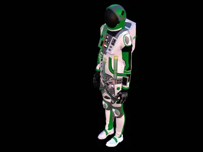 Astronaut Spacesuit United Arab Emirates 3D model