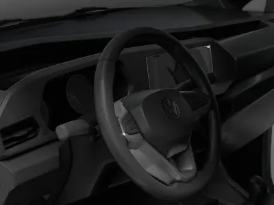 VW Caddy Cargo LWB HQ Interior 2025 3D model