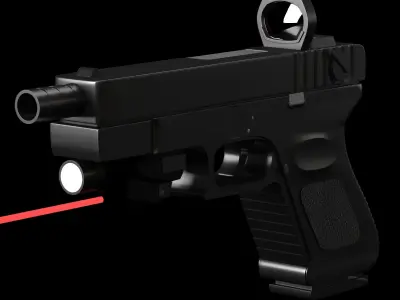 glock 19 3D model purchase