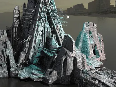 Delta Science exterior Base  3D model