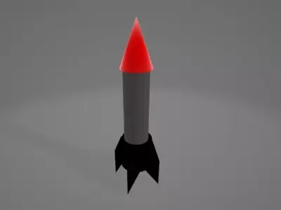 Simple 3d Rocket Model Free 3D model