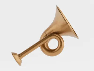 Post or Hunting Horn 3D model