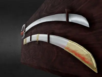 Custom Polish Saber Low-poly 3D model