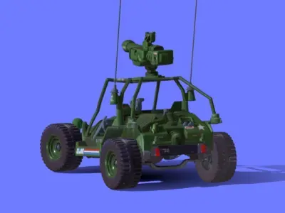 80s GI-JOE STRIKER VEHICLE - 3D SCAN 3D print model