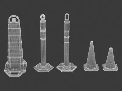 Construction Traffic Cone 3D model