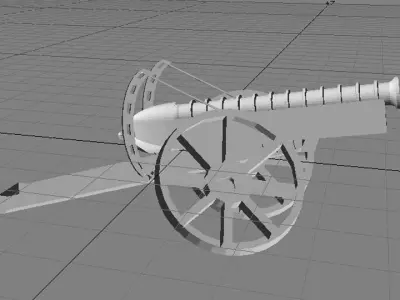 Cannon - Malaka Meriam 3D model