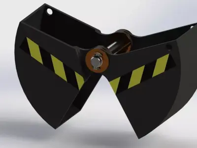Hydraulic excavation system 3D model