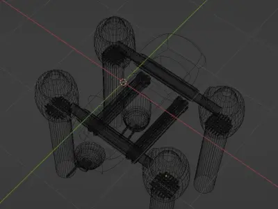Sci fi attack drone 3D model