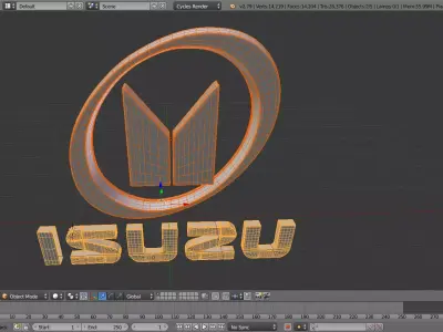 Isuzu Logo 3D model