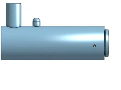reverse flue boiler 3D print model