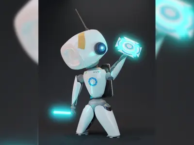 EVE Little Mechabot Free 3D model