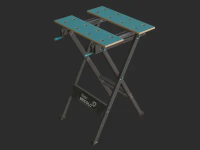 Portable Workbench Low-poly 3D model