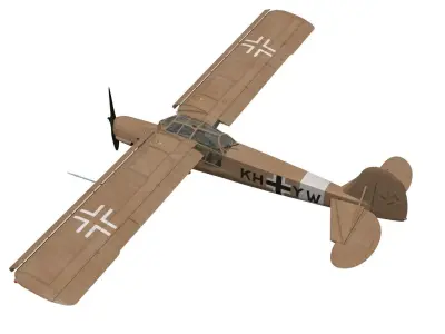 fieseler fi 156 storch C-3 Trop  3D model