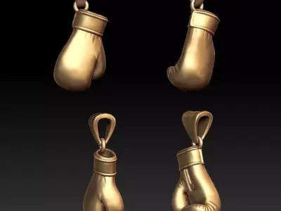 Boxing Glove pendant 3D print model buy